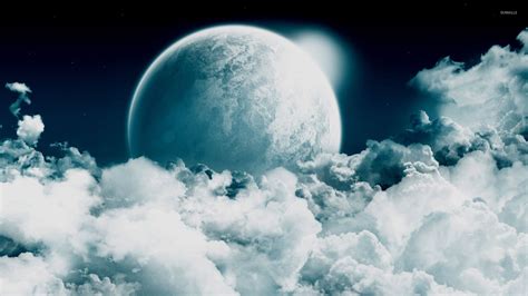 Moon Clouds Wallpaper