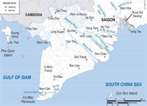 Mekong River Delta Map