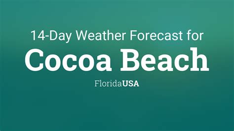 Cocoa Beach, Florida, USA 14 day weather forecast