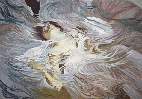 White (Ophelia) Painting by Joanna Śmielowska-Jaremin | Saatchi Art