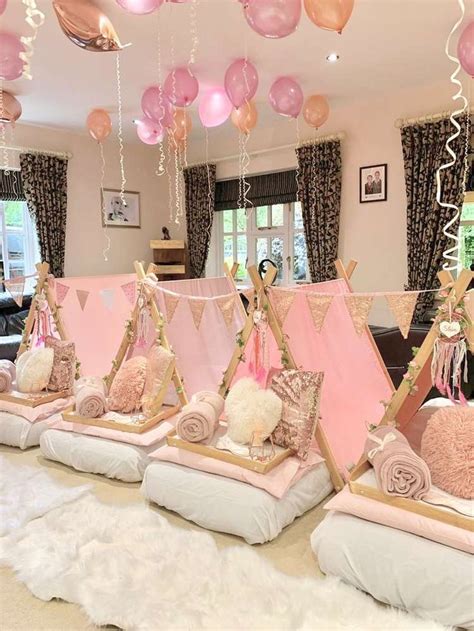 Rose Gold, Pink and White Birthday Party Ideas | Photo 1 of 16 | Girls ...