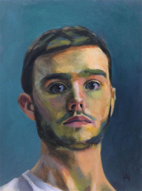 Self Portrait Painting Acrylic