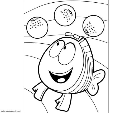 Mr Grouper Bubble Guppies Coloring Page - Free Printable Coloring Pages