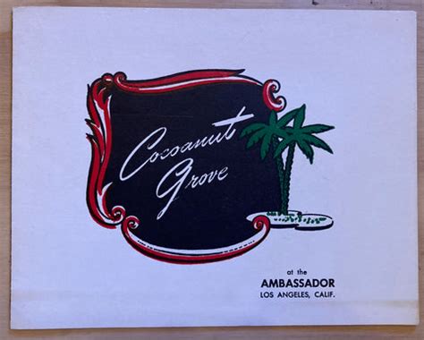 Cocoanut Grove at the Ambassador Hotel. (Photo Frame) [ca. 1950s] – the ...