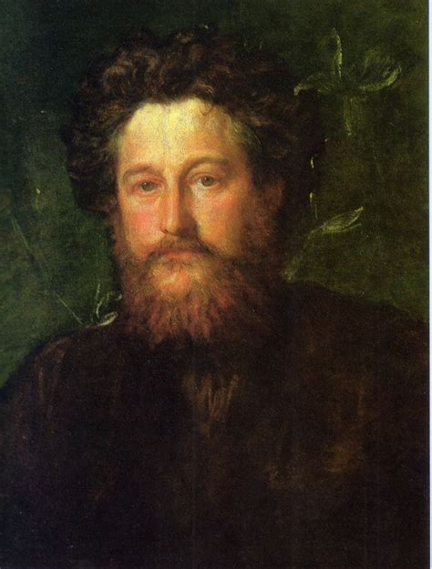 Portrait of William Morris by George Frederic Watts - 1870 | William morris, William morris art ...