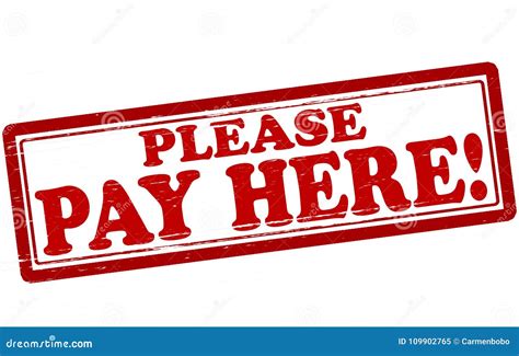 Please pay here stock illustration. Illustration of sign - 109902765