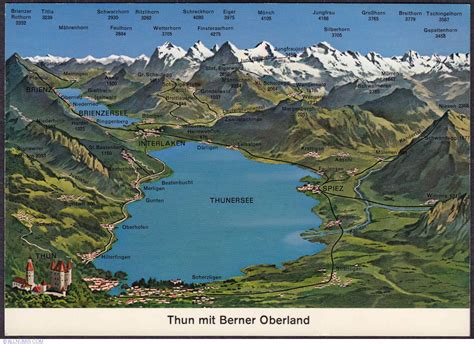 Thunersee - Lake Thun, 1970-1979 - Switzerland - Postcard - 1146