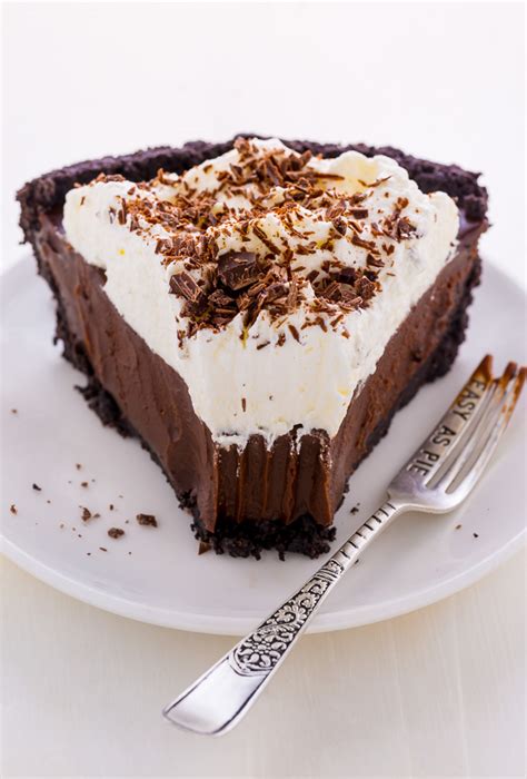 No-Bake Chocolate Cream Pie - Baker by Nature