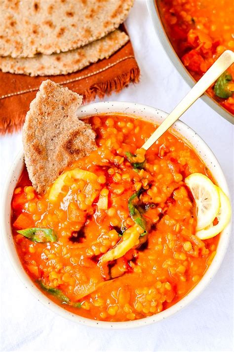 Healthy red lentils recipe with fresh tomatoes - FOODHEAL | Recipe | Lentil recipes healthy ...