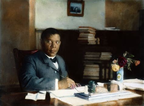 Booker T. Washington N(1856-1915). American Educator In His Office At ...