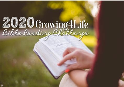 2020 Bible Reading Challenge – Growing 4 Life