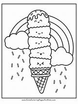 Ice Cream Coloring Pages Printable PDF Downloads  Cute sketch template