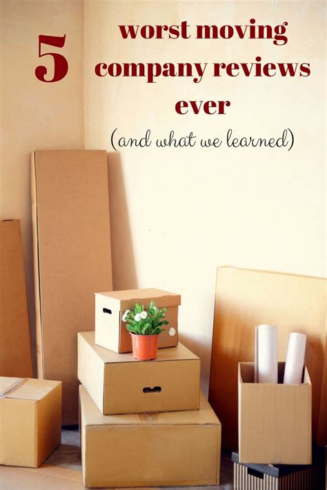 5 Worst Moving Company Reviews Ever (and What We Learned) | Organizing for a move, Moving ...