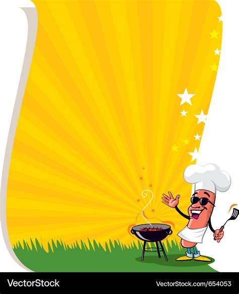 Bbq poster template Royalty Free Vector Image - VectorStock