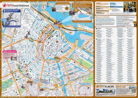 Amsterdam map - Most popular hotels & affordable hostels