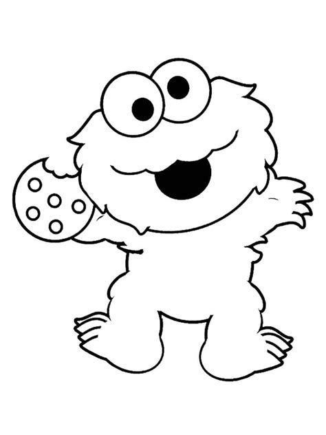 Cookie Monster coloring pages - ColoringLib