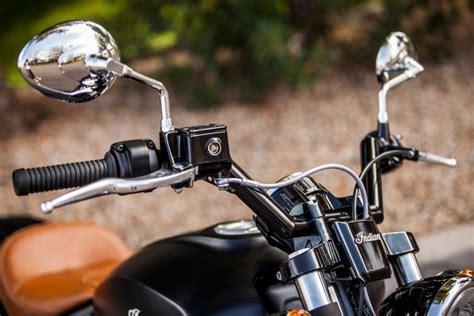 Indian Motorcycle Handlebars V-Line Indian Scout Black or Chrome Indian ...