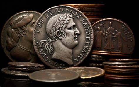 Premium AI Image | Preserving History Ancient Roman Coins