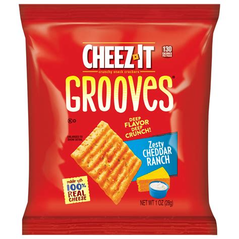 Cheez-It® Grooves® Zesty Cheddar Ranch Crackers - SmartLabel™