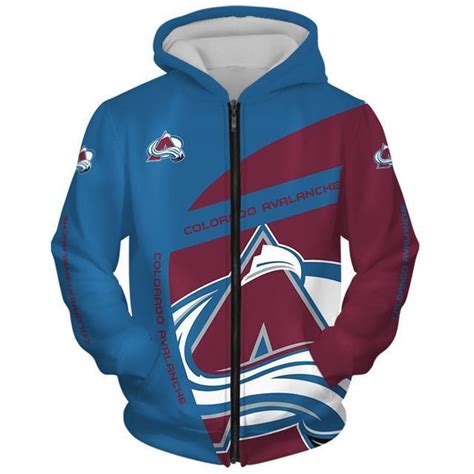 Stocktee Colorado Avalanche Limited Edition Over Print Full 3D Zip ...