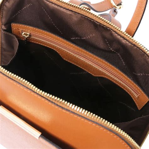 Saffiano Leather Backpack - Vinadio - Domini Leather