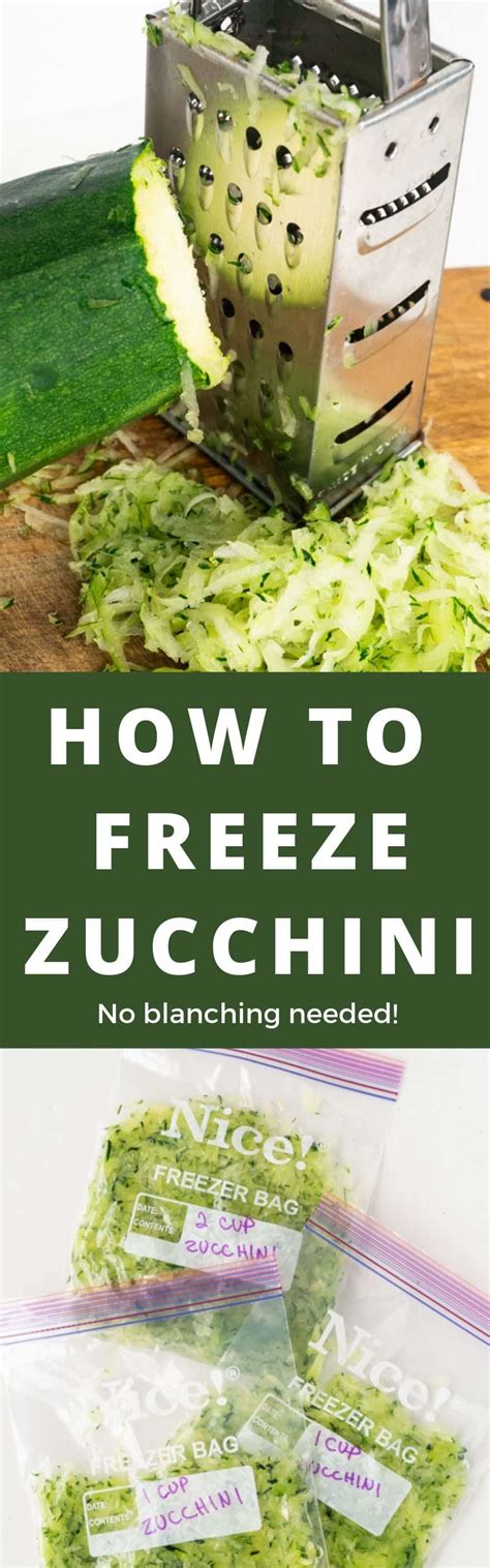 How to Freeze Zucchini Without Blanching | Recipe | Freezing zucchini, Zucchini, Frozen