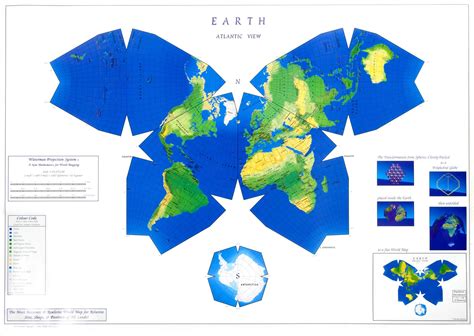 Waterman "Butterfly" World Map - my favorite version of the world map; I might also have a ...