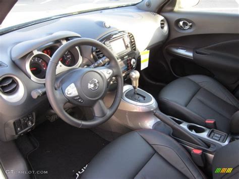 Black/Red Leather/Silver Trim Interior 2012 Nissan Juke SL AWD Photo ...