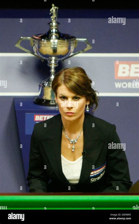 Michaela Tabb Snooker Referee Crucible High Resolution Stock ...