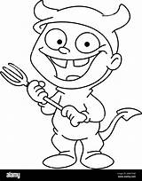 Devil Forks Coloring Pages sketch template