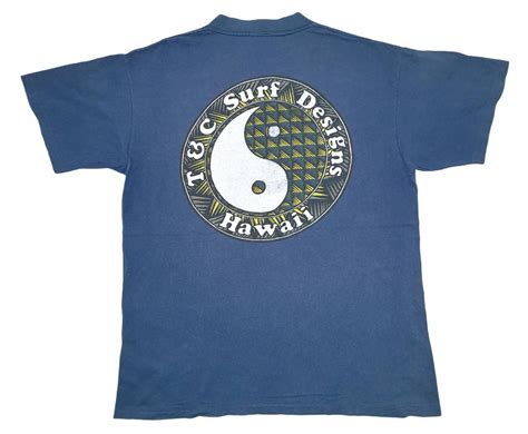 Vintage T&C Town and Country Surf Design Hawaii Big Logo T - Etsy