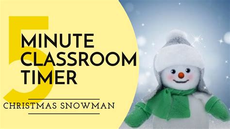 5 MINUTE CHRISTMAS TIMER 🎅⏲️ - SNOWMAN timer for FIVE minutes with CHRISTMAS MUSIC 🎄 - YouTube