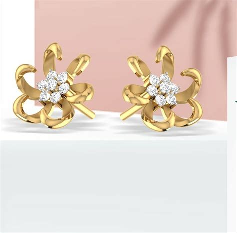 Fancy gold earrings