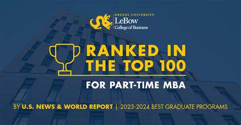 U.S News & World Report Ranks LeBow Among 2023-24 Best Graduate Schools | Drexel University's ...