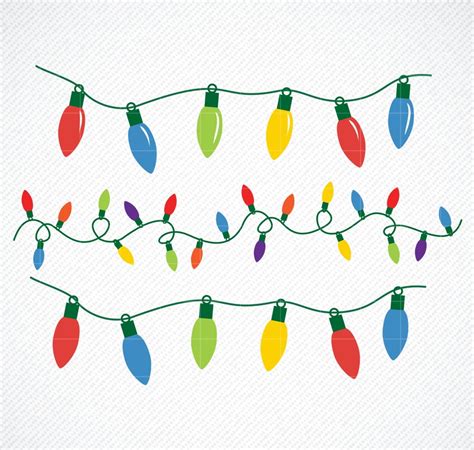 SVG Christmas Lights SVG Christmas Light Christmas Lights - Etsy