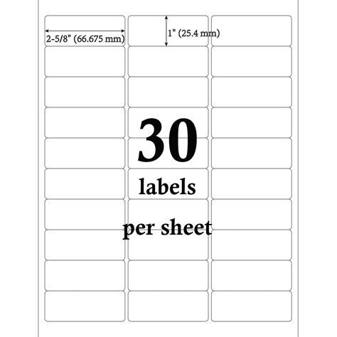 Mr-Label 1″ x 2-5/8″ Translucent Address Labels – Waterproof and Tear-Resistant – for Inkjet ...