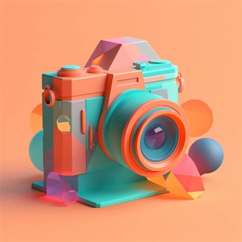 Premium AI Image | illustration of a digital camera