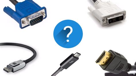 Difference Between HDMI, VGA, DisplayPort, DVI, Thunderbolt, And MHL ...