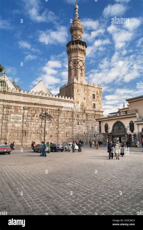 Grand Mosque, Umayyad mosque minaret, Damascus, Syria Stock Photo - Alamy