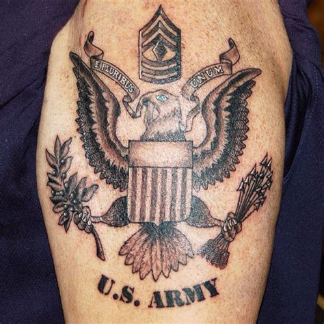 U.S. Army Crest #Tattoo by Joshua Doyon (IG: @InkedUpGing) | Army tattoos, Full sleeve tattoos ...