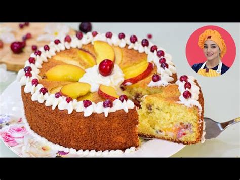 طرز تهیه کیک میوه ای . دستور ساده این کیک میوه ای خانگی - YouTube