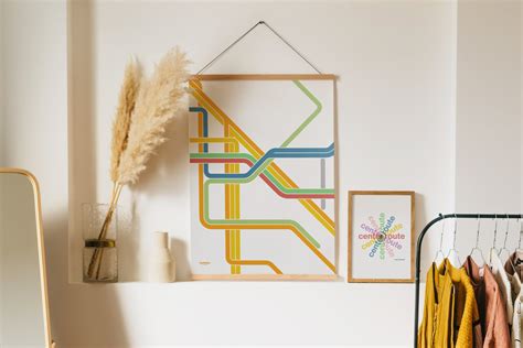 Brooklyn NYC Subway Map / New York City / Minimal Poster Print - Etsy