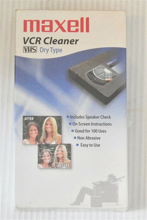 NEW & SEALED - Maxell VCR Head Cleaner Dry Type VHS VP-100