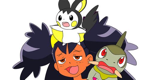 Iris, Axew and Emolga vector by HeartPM on DeviantArt