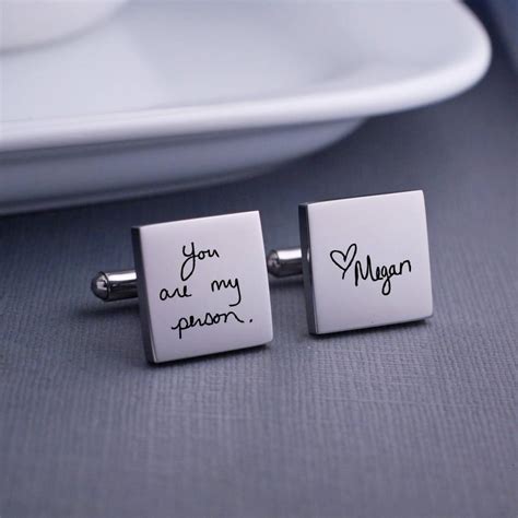 Personalized Cuff Links, Handwriting CuffLinks, Wedding Gift For Husband, Custom Cufflinks For ...