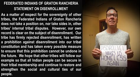 The Tribe’s Statement on Disenrollment | Federated Indians Graton Rancheria