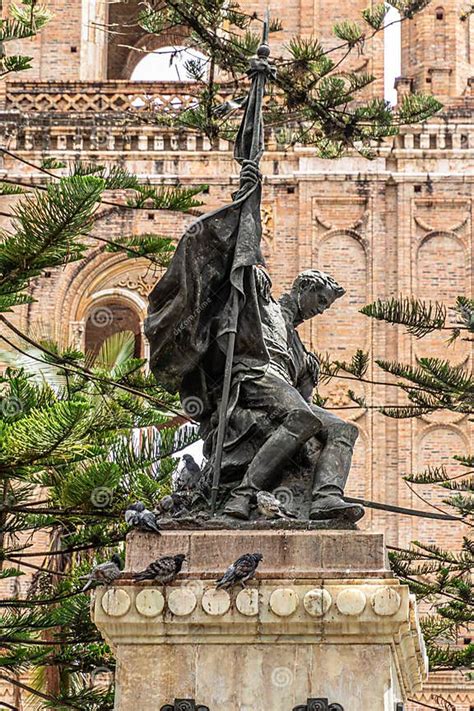 Sculpture of Abdon Calderon in the Park Named after Him, Cuenca, Ecuador Editorial Stock Photo ...