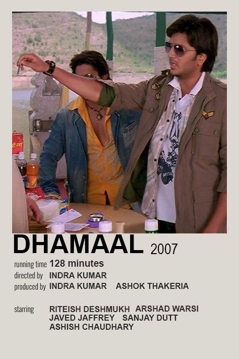 Dhamaal 2007 minimalist poster | Best bollywood movies, Bollywood theme ...