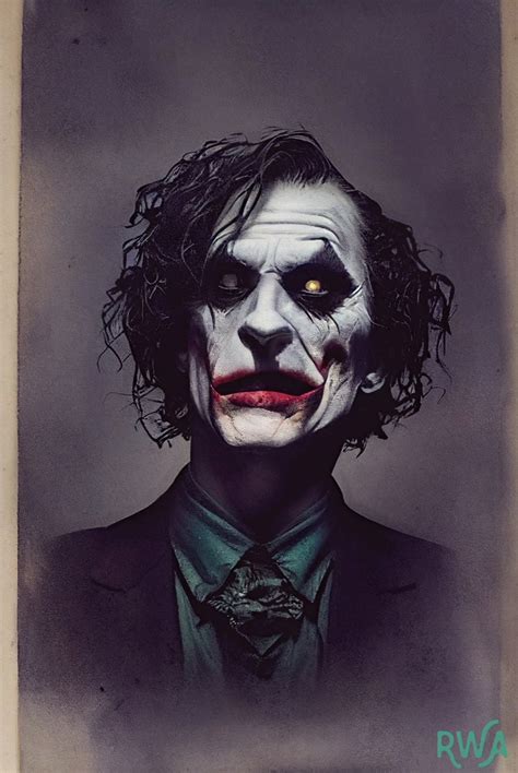 Creepy Joker art by Tymothy Longoria. - Friendly Neighborhood Nerd