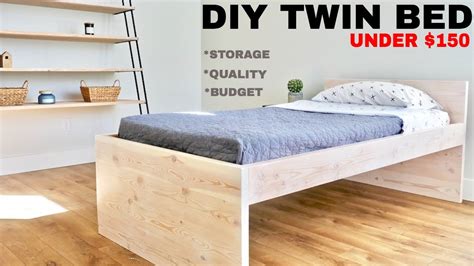 Twin Size Platform Bed Diy – HOMYSTYLE